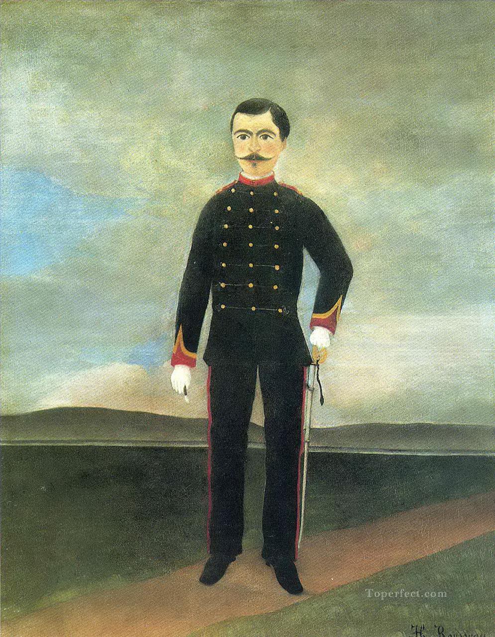 marshal des logis frumence biche of the 35th artillery Henri Rousseau Post Impressionism Naive Primitivism Oil Paintings